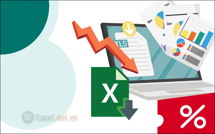Cách tính phần trăm giảm giá trong Excel đơn giản, chính xác