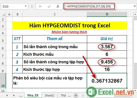 Hàm LOGINV trong Excel 4